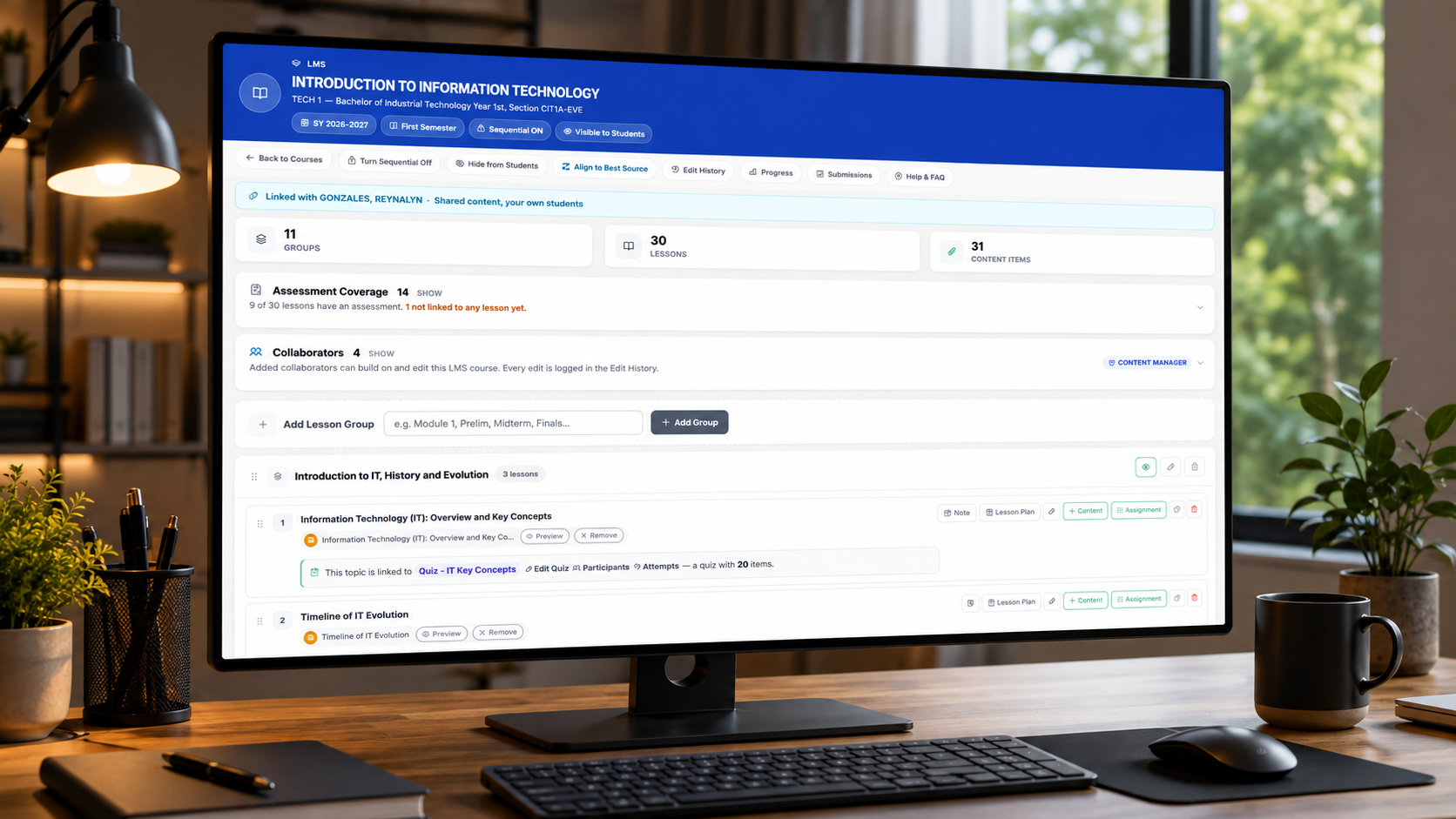 LMS online quiz and assessment tools